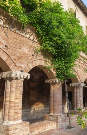Porticato con piante verdi Tolentino Marche